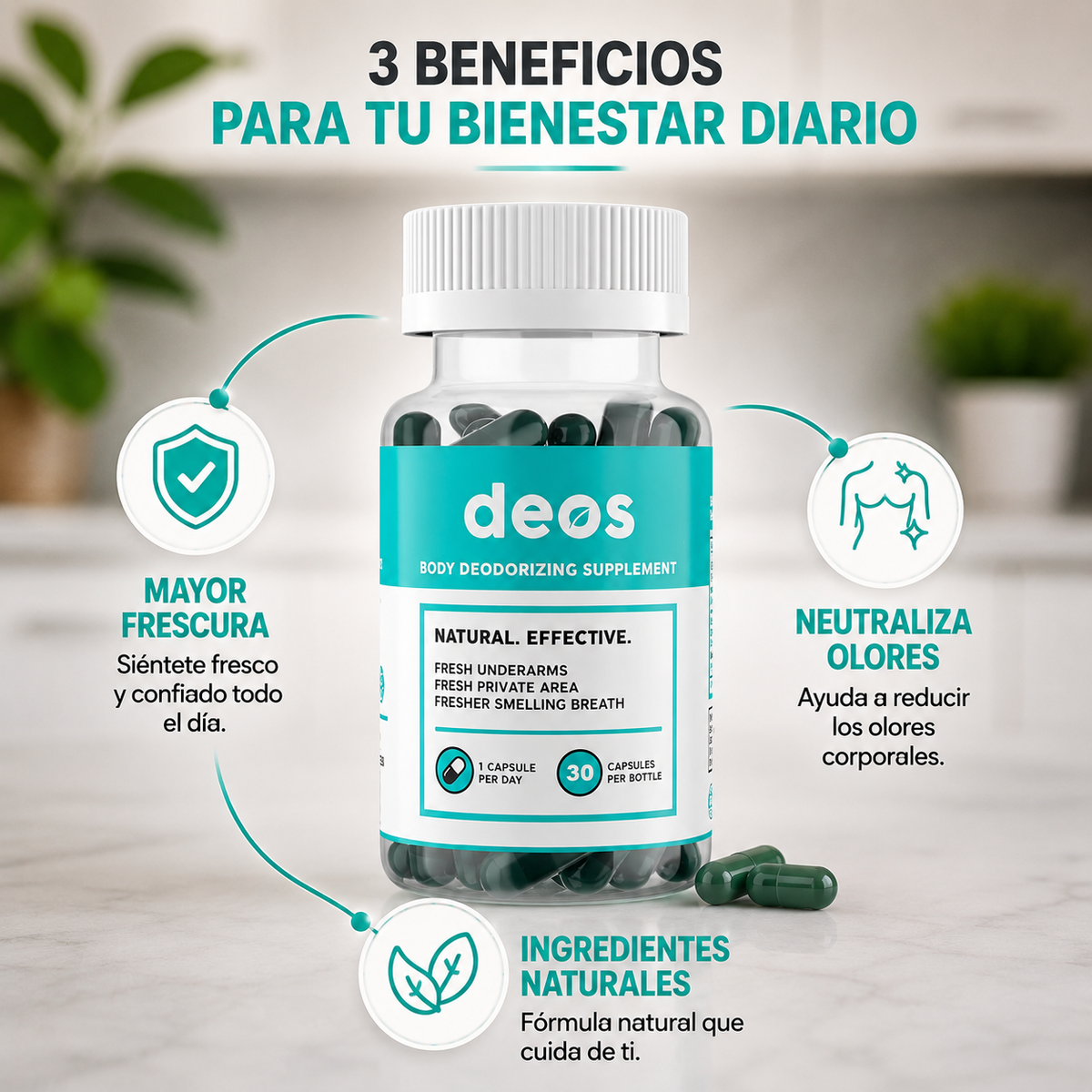 Suplemento Natural Deos: Complemento Para Tu Bienestar Diario
